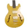 StarBass 4 Gold Metallic CHR bass guitar, fretless