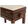 Grenada BG5 piano bench, walnut 1 gloss, beige upholstery