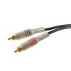 Adam Hall 3 Star Series - Audio Cable 2 x RCA male to 2 x RCA male 1 m