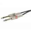 Adam Hall K3 TPC 0300 Audio Cable 2 x RCA male to 2 x 6.3 mm Jack mono 3 m