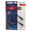 Klotz AU-AJJ0015 Jack - Jack Guitar Effects Angled Cable, 15 cm (2 pcs.)