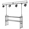 Athletic DJ-6R150 Dj stands with dual bar lighting rig