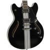 VGS VSH120 Raven Black Mustang Semi Hollow electric guitar