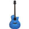 Luna Gypsy Quilt Ash TBL acoustic guitar