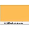 Lee 020 Medium Amber colour filter - 50x60cm