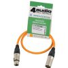 4Audio MIC2022 PRO Orange 0,5m microphone cable XLR-F XLR-M Neutrik