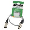 4Audio MIC2022 PRO Grey 0,5m microphone cable XLR-F XLR-M Neutrik