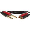 Klotz AT-CJ0100 2x Jack Plug - 2x RCA Plug Cable (1 m)