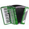Weltmeister Rubin 30/60/II/3 accordion (small keys), green