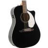 Fender Sonoran SCE Black V2 Electro Acoustic Guitar w/ Cutaway