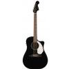 Fender Sonoran SCE Black V2 Electro Acoustic Guitar w/ Cutaway