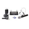 Karsect WR-9D/HT-15/PT-15 wireless microphone system with handheld and headworn microphones