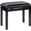 Stagg PB39 Piano bench black highgloss finish with black vinyl top 
