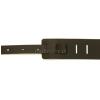 Akmuz PES-17 leather guitar strap, dark brown